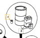 Element oil filter cartridge for ISUZU engine 4JG1 in JCB model 02/800176 02/800395 8944289310