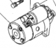 Holdwell Starter Motor 6C090-59210 6C090-59300 For Kubota D722 Engine