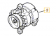 Alternator 12v-50amp for ISUZU engine 4JG1 in JCB model 714/40090