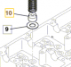 Seal valve guide for ISUZU engine 4JJ1 in JCB model 02/802432