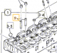 Guide valve inlet & exhaus 5117210010 for ISUZU engine 6BG1 in JCB model 02/801455