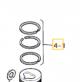 Kit-piston ring standard for ISUZU engine 6BG1 in JCB model  02/800304