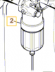 Fuel filter sediment  for ISUZU engine 4JJ1 in JCB model 32/925732 332/G2069