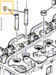 Guide valve inlet & exhaust  5117210010 for ISUZU engine 4BD1 in JCB model 02/801455